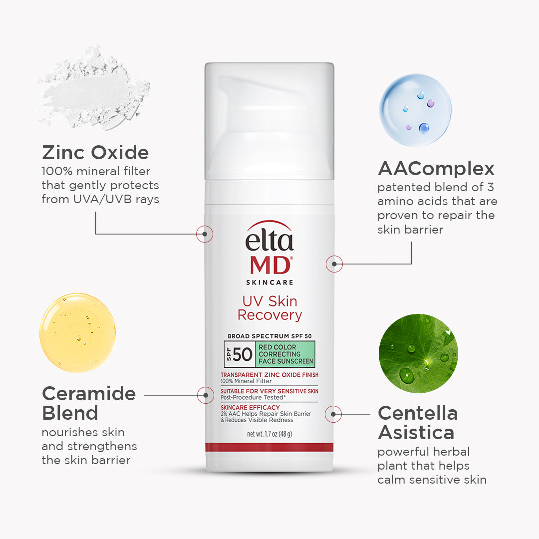 UV Skin Recovery Red Color Correcting SPF 50